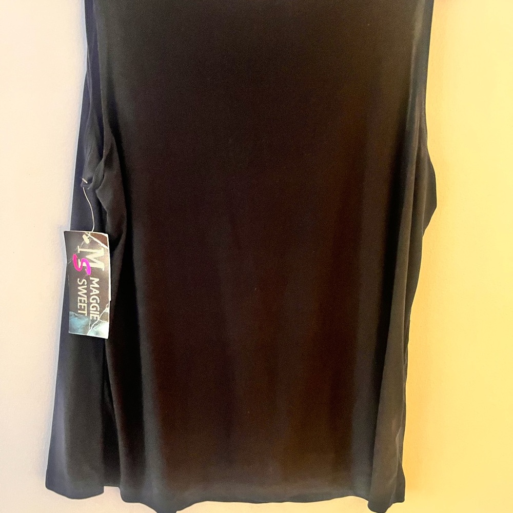 Jet black blouse